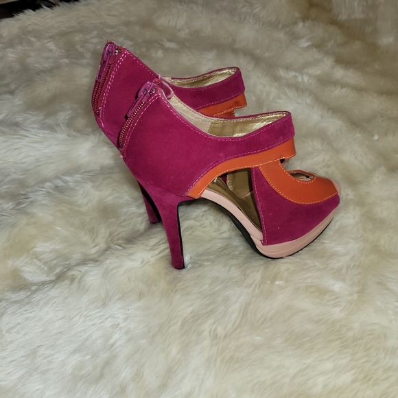 Pink & orange heels - Picture 4 of 4